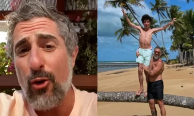 Marcos Mion compartilha video com Romeo e explica ausencia