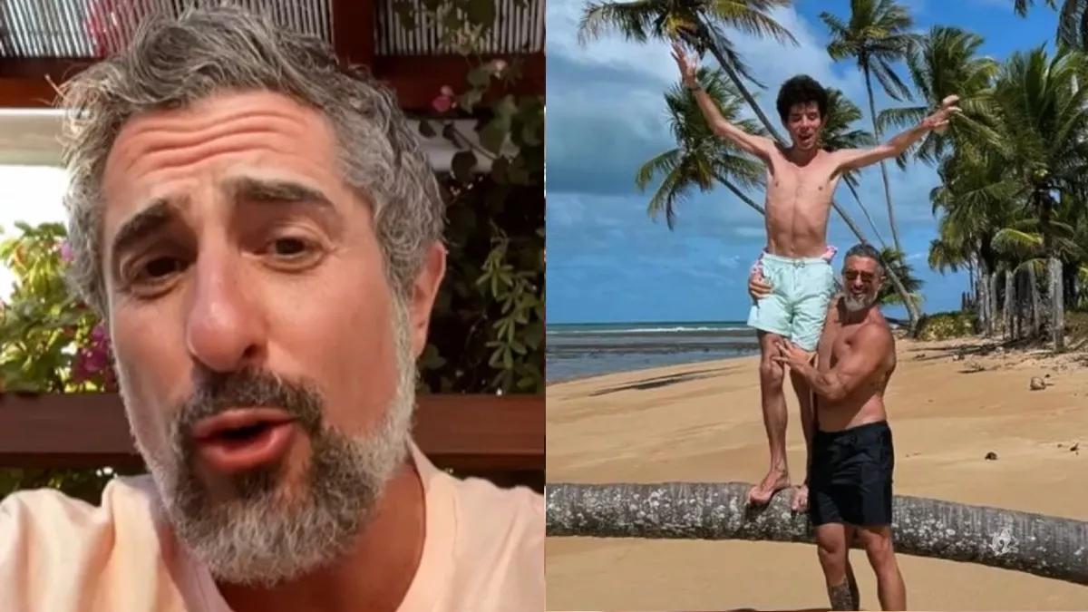 Marcos Mion compartilha video com Romeo e explica ausencia
