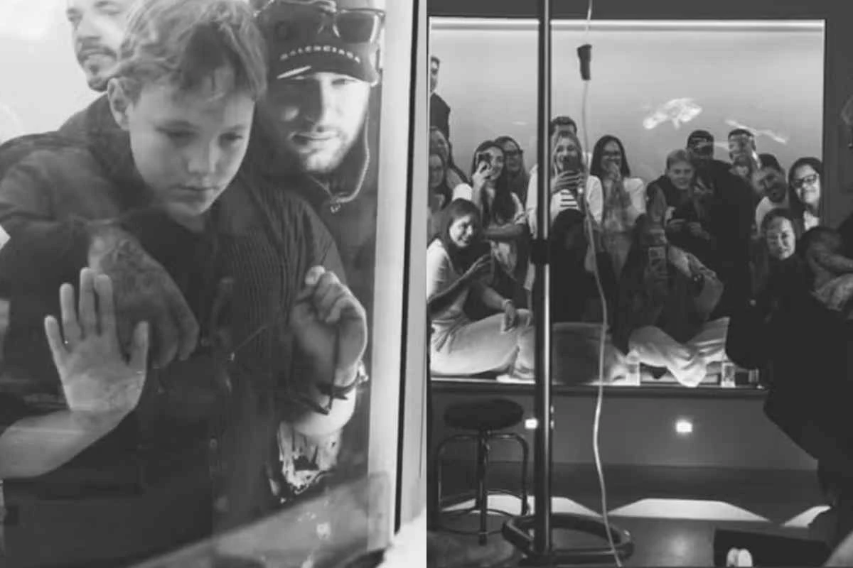 Neymar e sua família acompanharam o parto de Amanda e viram Helena nascer; fotos do momento foram divulgadas 33 Neymar e sua familia acompanharam o parto de Amanda e