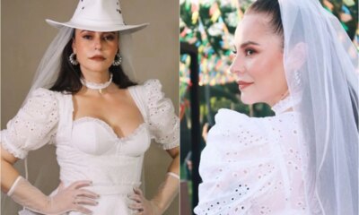 Paolla Oliveira surge de noiva nas redes sociais pega todo
