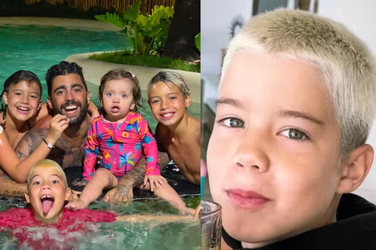 Pedro Scooby corta o cabelo do filho e Luana reage a comentário de fã: ‘Opa, errou na referência’ 33 Pedro Scooby corta o cabelo do filho e Luana reage