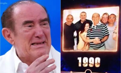 Renato Aragao recebe homenagem e Luciano Huck exibe foto de