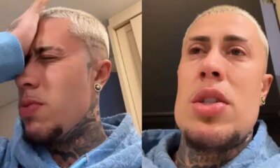 Sem segurar o choro MC Daniel vai a publico e