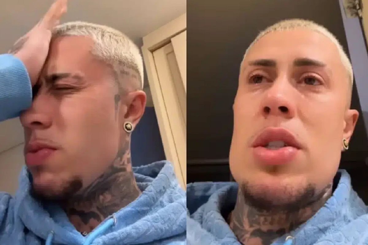 Sem segurar o choro MC Daniel vai a publico e