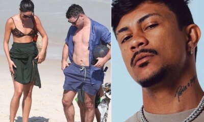 Sophie Charlotte e flagrada em praia com o ex marido e