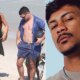 Sophie Charlotte e flagrada em praia com o ex marido e