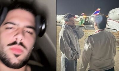 Susto Pedro Sampaio vive momentos de tensao em voo Nao