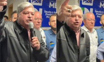 Video Datena oficializa candidatura mas convencao termina em confusao e