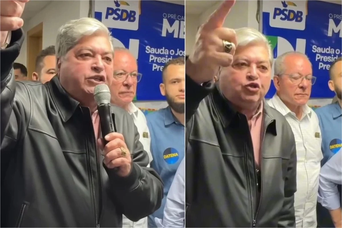 Vídeo: Datena oficializa candidatura, mas convenção termina em confusão e apresentador fica revoltado 65 Video Datena oficializa candidatura mas convencao termina em confusao e
