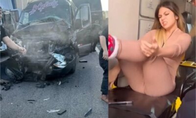 Video MC Melody sofre acidente e carro fica totalmente destruido