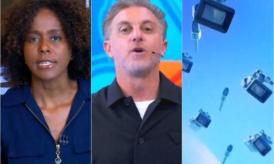 Video Plantao da Globo interrompe Domingao com Huck e Maju