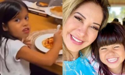 Video filha de Maira Cardi critica cozinheiro diz que ele
