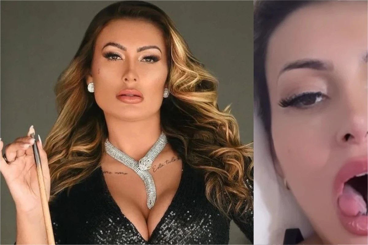 Vídeo: língua de Andressa Urach é cortada ao meio e ela não consegue nem falar 31 Video lingua de Andressa Urach e cortada ao meio e