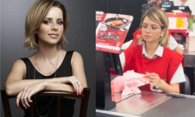 Video sosia de Sandy trabalha como caixa em supermercado e