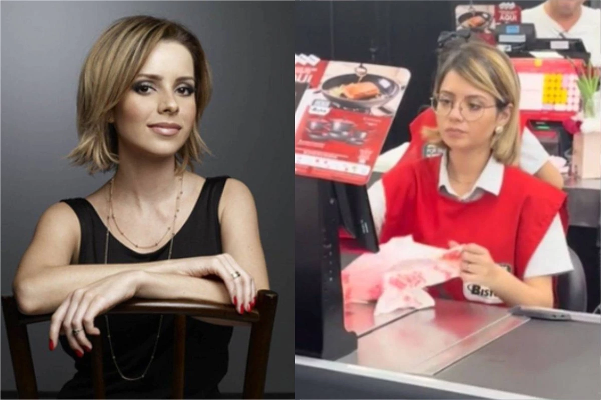 Vídeo: sósia de Sandy trabalha como caixa em supermercado e chorou ao receber recado da cantora 31 Video sosia de Sandy trabalha como caixa em supermercado e