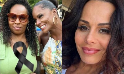 Viviane Araujo se manifesta em apoio a Adriana Bombom que