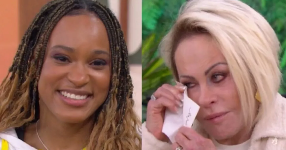 Ana Maria Braga se emociona com Rebeca Andrade no