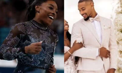 Antes das Olimpiadas Simone Biles teve duas cerimonias de casamento