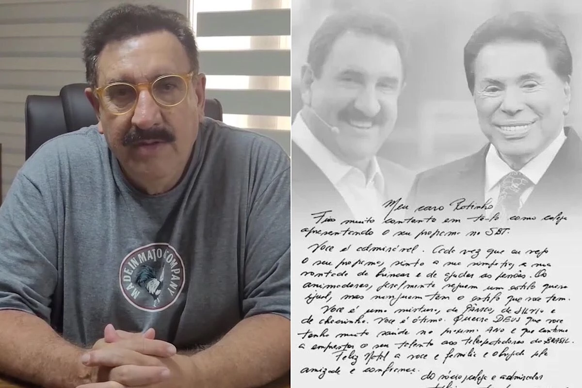 Após falecimento de Silvio Santos, Ratinho decide revelar carta que recebeu com pedido feito pelo apresentador 33 Apos falecimento de Silvio Santos Ratinho decide revelar carta que