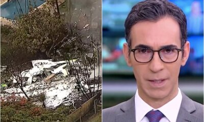 Cesar Tralli entra ao vivo na Globo e mostra imagens