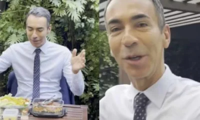 Cesar Tralli revela onde come sua marmita na Globo