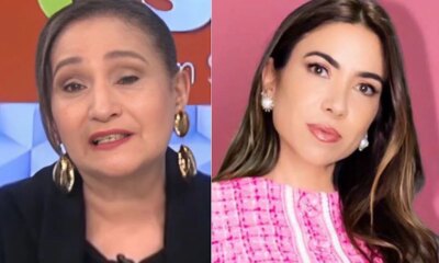 Com a voz embargada Sonia Abrao chora ao dar noticia
