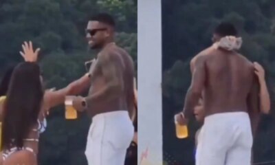 Davi surge aos beijos com morena apos affair polemico com