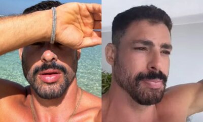 Em outro pais Caua Reymond tem problema com equipamento de