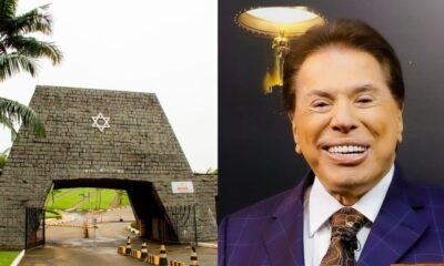Familia de Silvio Santos colocou recado na frente do cemiterio