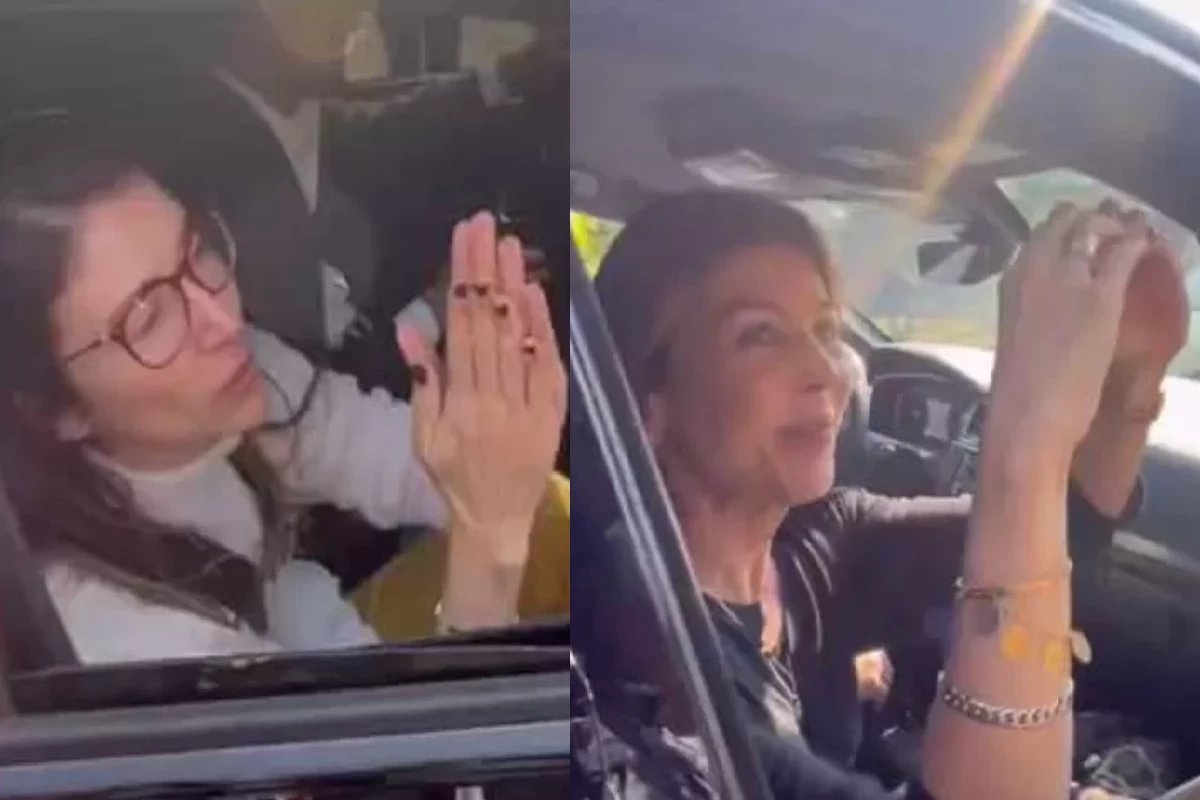 Filhas de Silvio Santos falam com a imprensa apos fim