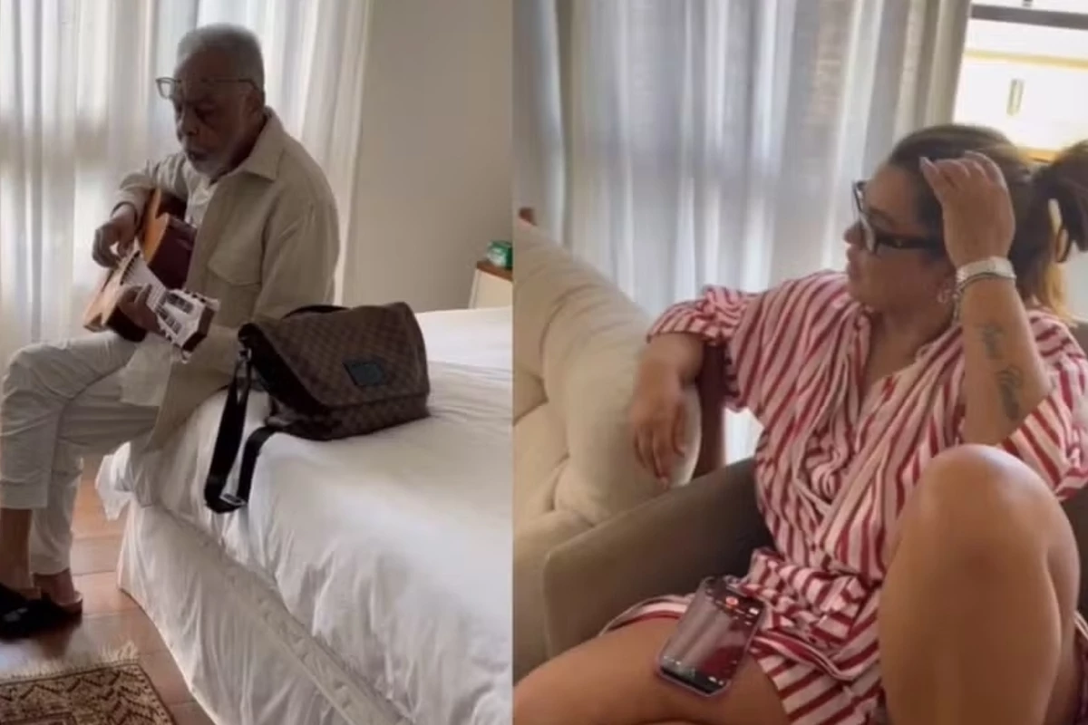 Gilberto Gil faz serenata para Preta Gil em meio à luta da cantora contra o câncer: ‘Corrente de amor e força’ 31 Gilberto Gil faz serenata para Preta Gil em meio a