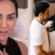 Graciele Lacerda comemora com empolgacao de Zeze para cha