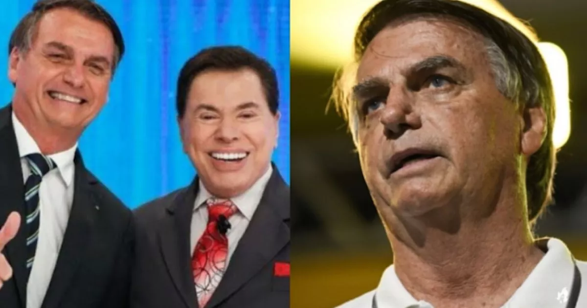 Jair Bolsonaro lamenta o falecimento de Silvio Santos Homem