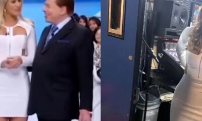 Livia Andrade homenageia Silvio Santos ao usar mesma roupa que
