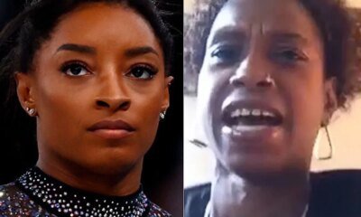 Mae biologica de Simone Biles aparece na midia implora o