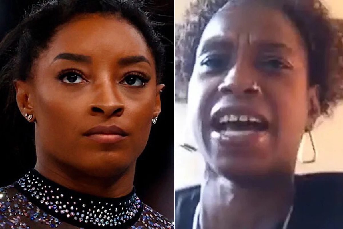 Mae biologica de Simone Biles aparece na midia implora o