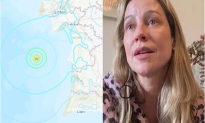 Morando em Portugal Luana Piovani enfrenta terremoto e se manifesta