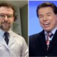 No leito hospitalar Silvio Santos conversou com medico e deu