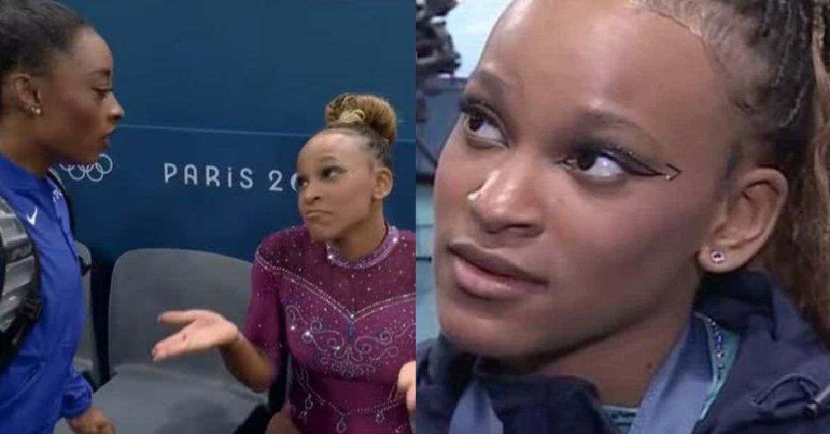 Rebeca Andrade faz convite inesperado a Simone Biles la em
