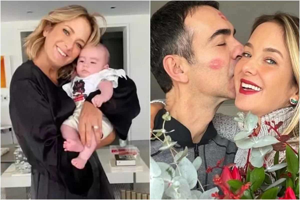 Ticiane posa com bebê e coloca o marido contra a parede: ‘quero um, César’ 33 Ticiane posa com bebe e coloca o marido contra a