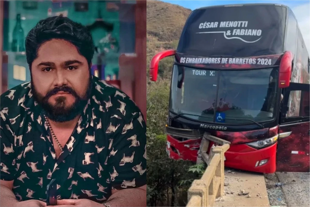 Vídeo: César Menotti mostra imagem assustadora após acidente e diz que Deus o salvou 31 Video Cesar Menotti mostra imagem assustadora apos acidente e diz