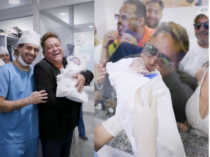 900km, avião e carro: Leonardo fez maratona para ver o nascimento do neto 31 Reprodução