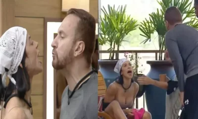 A Fazenda Producao intervem em briga de Larissa e
