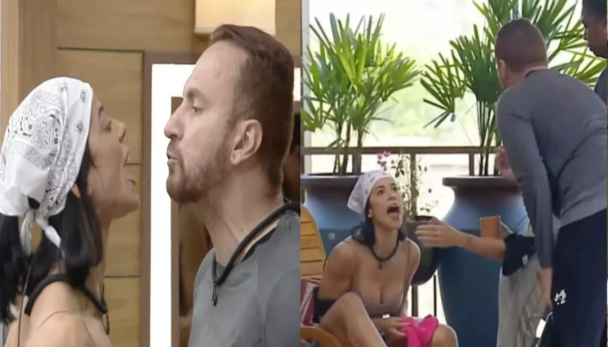 A Fazenda Producao intervem em briga de Larissa e