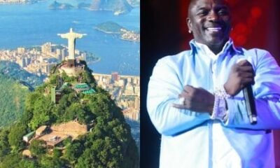 Akon pediu benção de padre, gravou projeto e fez turismo pelo Rio antes de ir embora