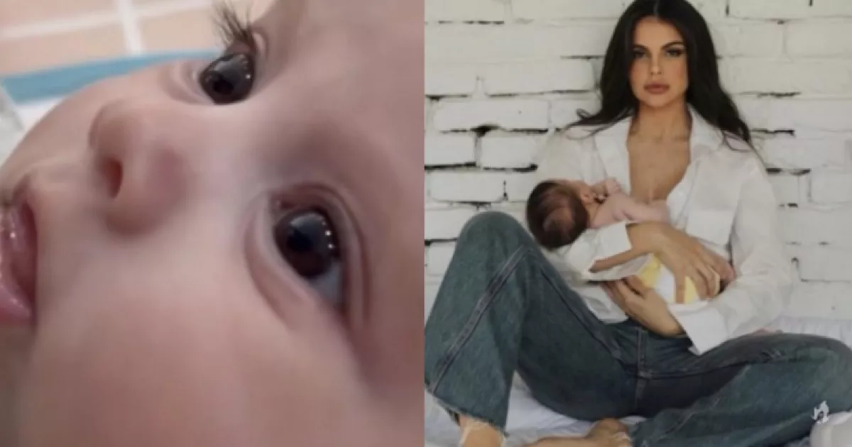 Amanda Kimberlly celebra os dois meses de Helena sua