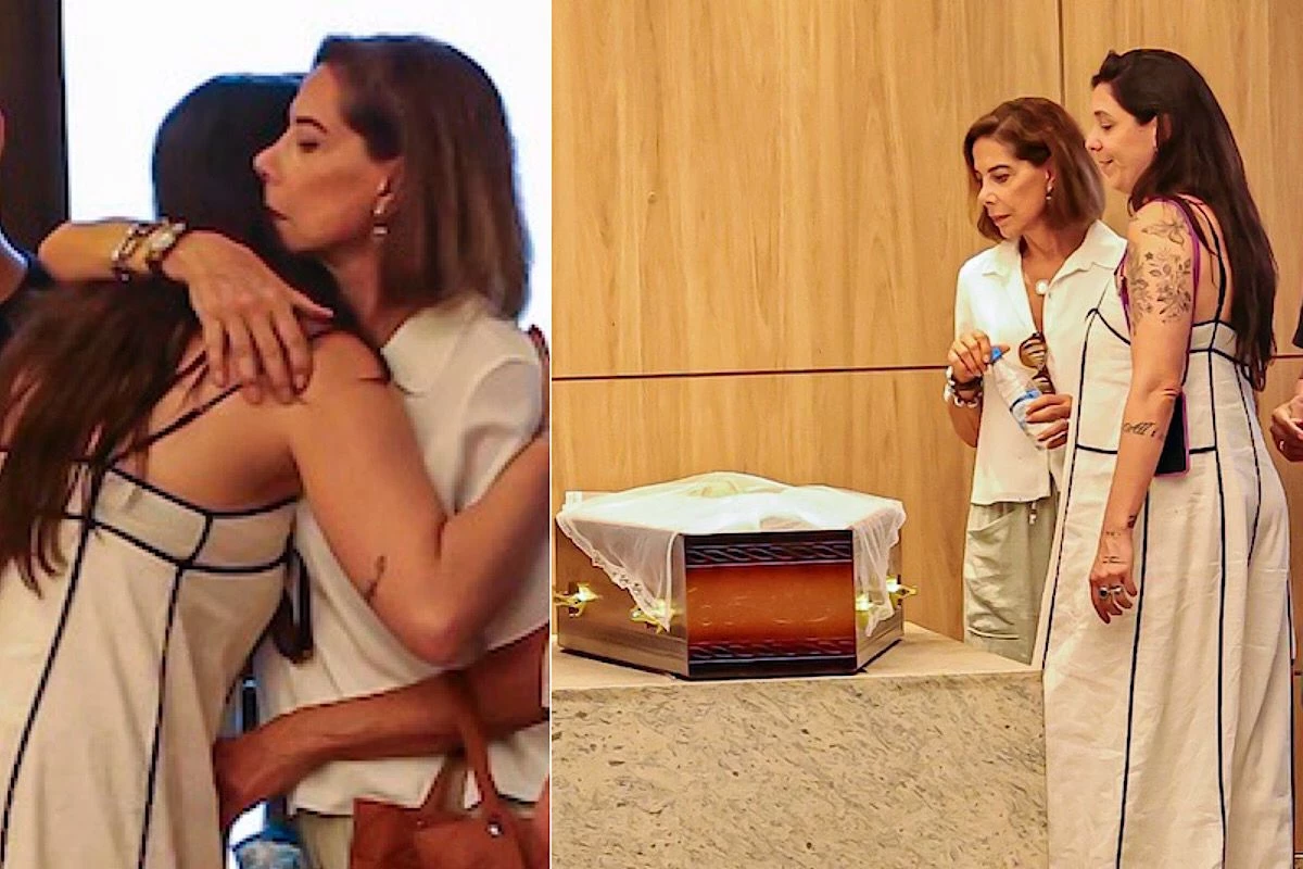 Angela Vieira é amparada no velório de Roberto Frota; atriz foi casada por 14 anos com o ator, pai de sua filha 35 Angela Vieira e amparada no velorio de Roberto Frota atriz