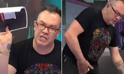 Ao vivo Felipeh Campos se irrita ao receber notificacao de