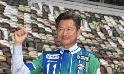 Aos 57 anos Kazu Miura desafia o tempo e assina