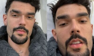Apos ser levado as pressas para o hospital Luan Pereira